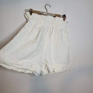 Vince Linen Blend Off White Casual Shorts Size XS